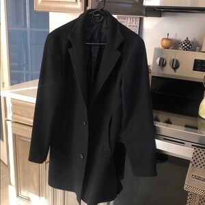 Club Monaco Classic Black Peacoat sz 38